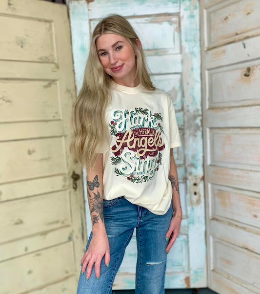 Hark the Herald Angels Sing Christmas Tee