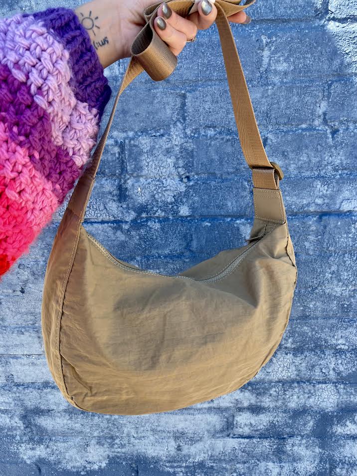 Puffer Small Tote Bag - Tan