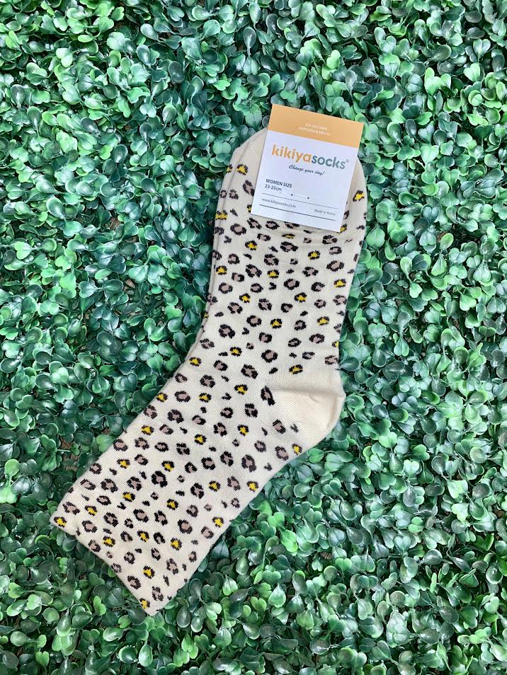 Cheetah Print Socks