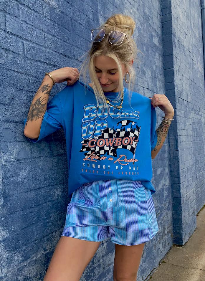 Day to Day Boxer Shorts - Blue Checkered