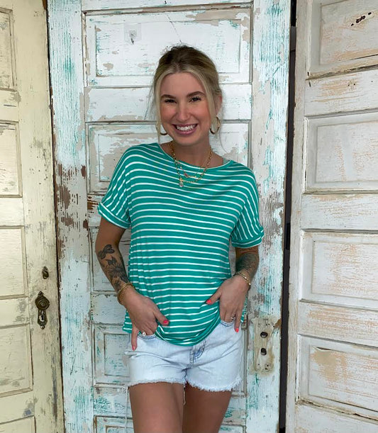 Miami Jade Striped Top