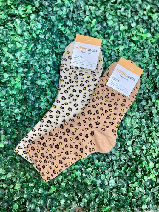 Cheetah Print Socks