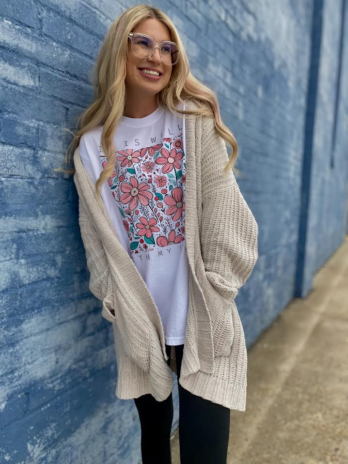 It Is Well Floral Graphic Tee