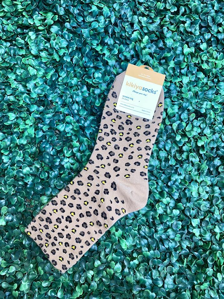 Cheetah Print Socks