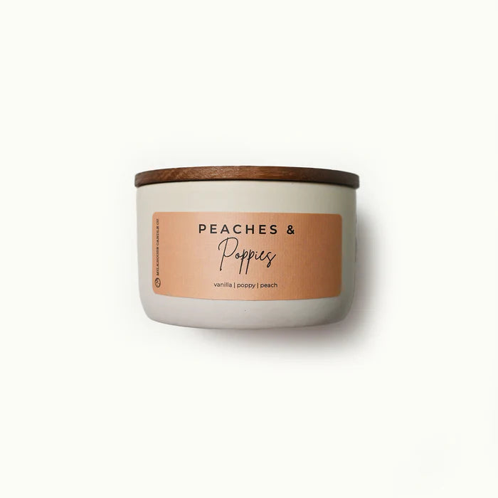 Peaches & Poppies Statement Candle