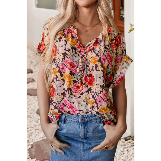 Petal Breeze Shift Top