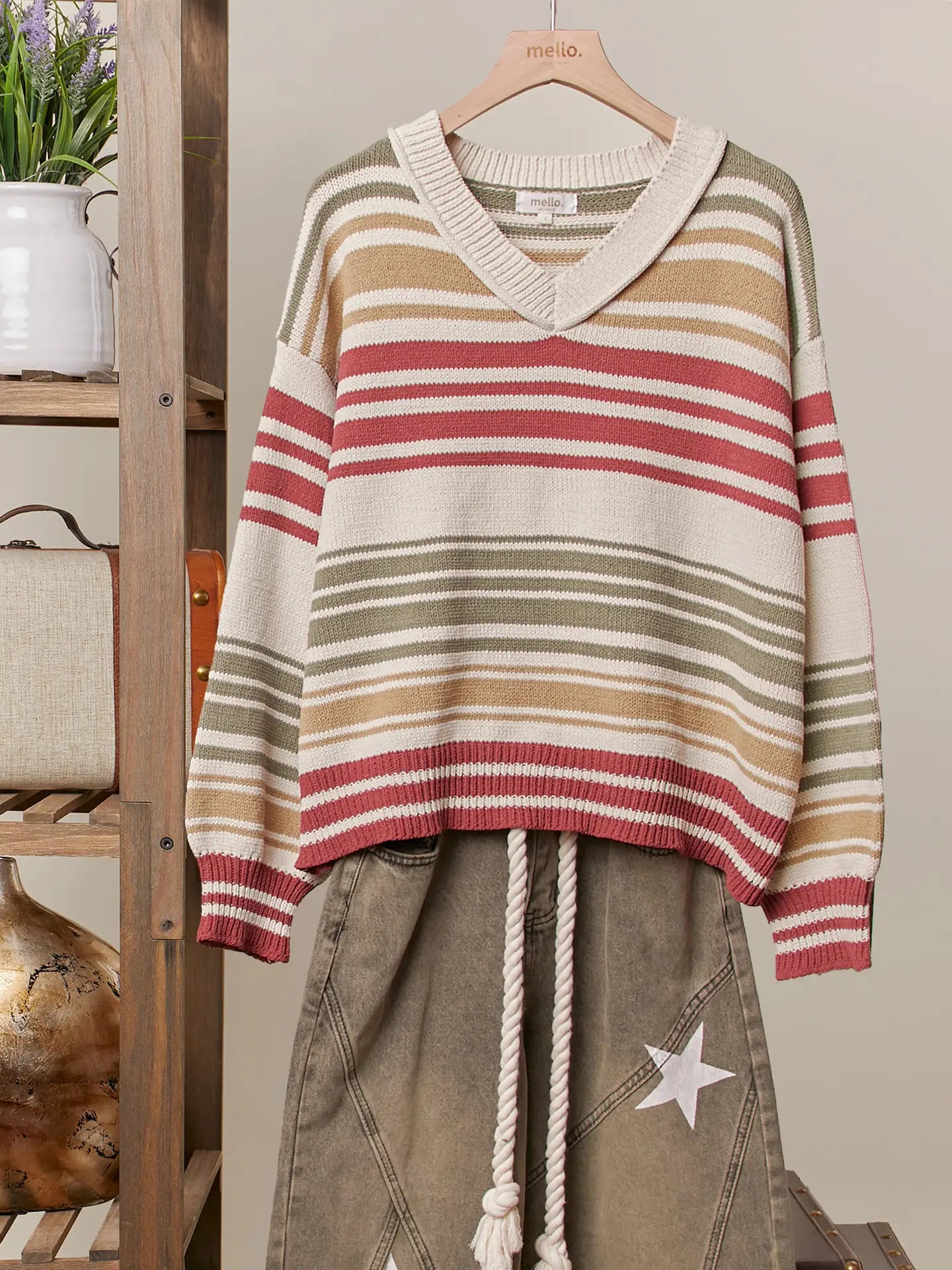 All Eyes on You Striped Sweater