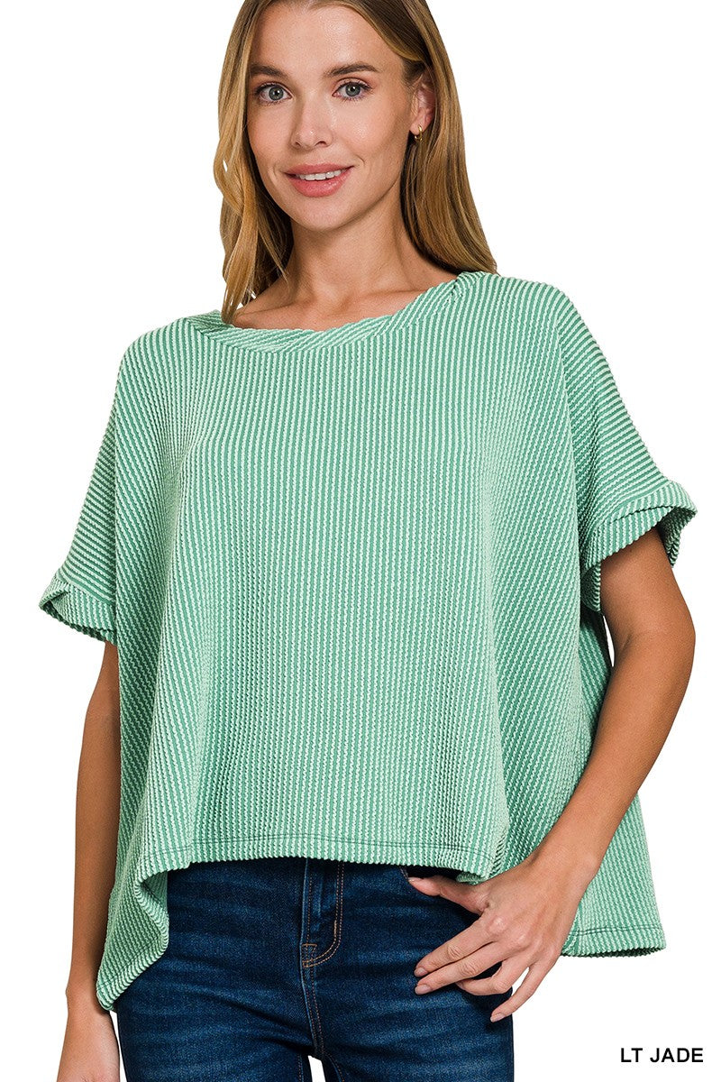 Eve Twisted Top - Light Jade