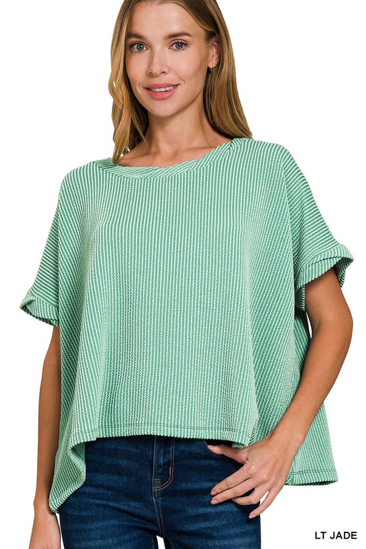 Eve Twisted Top - Light Jade