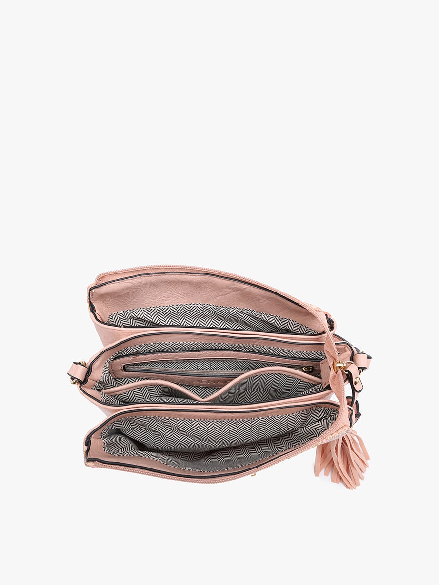 Sabrina Arrowhead Crossbody - Black/Tan