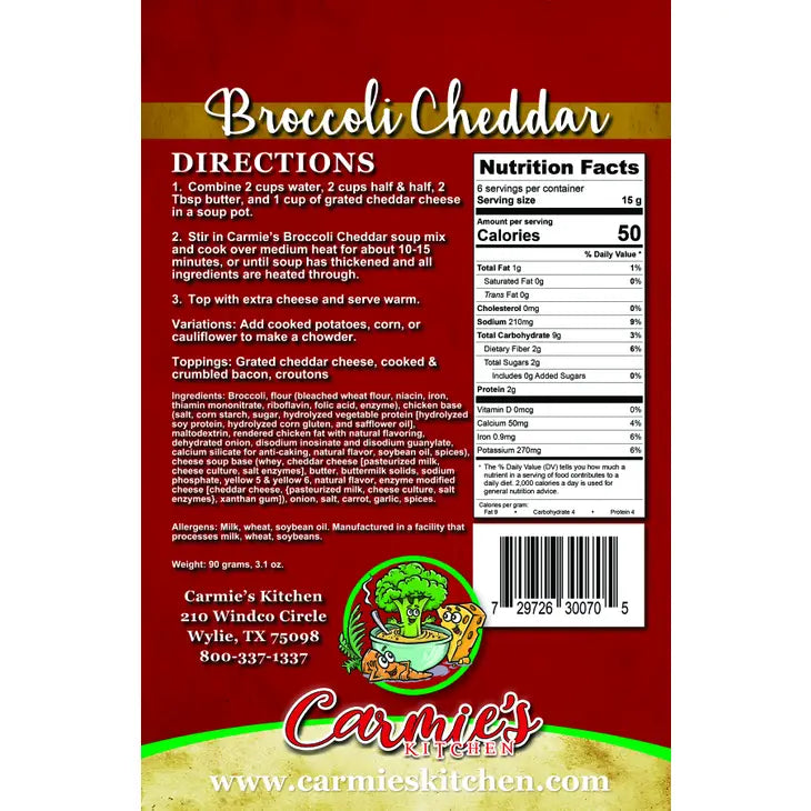 Broccoli Cheddar Soup Mix