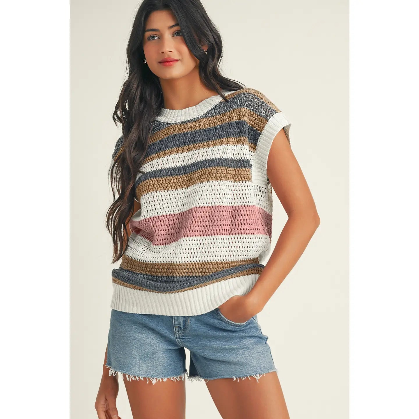 Meet Me There Striped Sweater Top