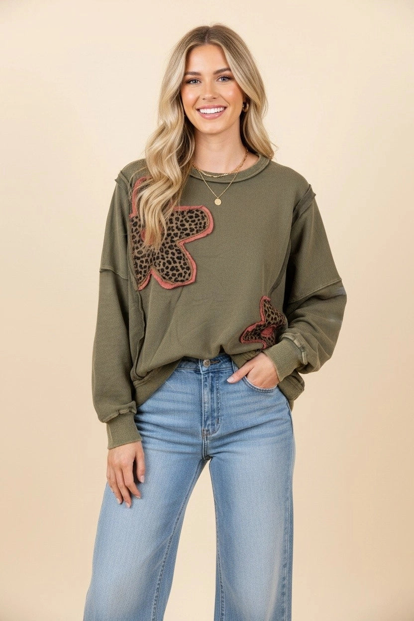 Blooming Leo Sweater Top