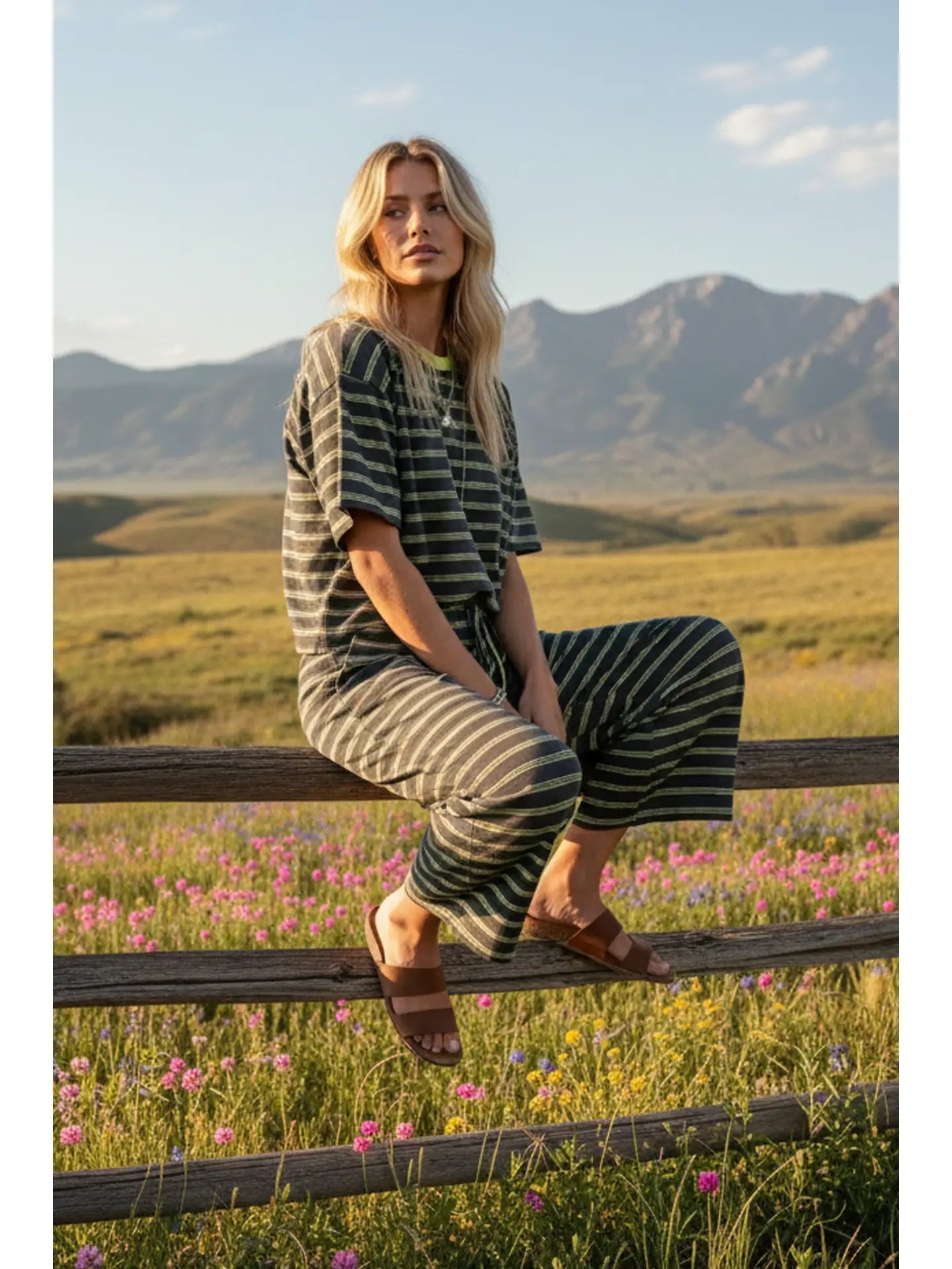 Hartley Striped Top & Pants Set