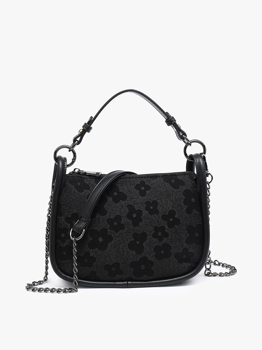 Lovisa Floral Printed Satchel - Black