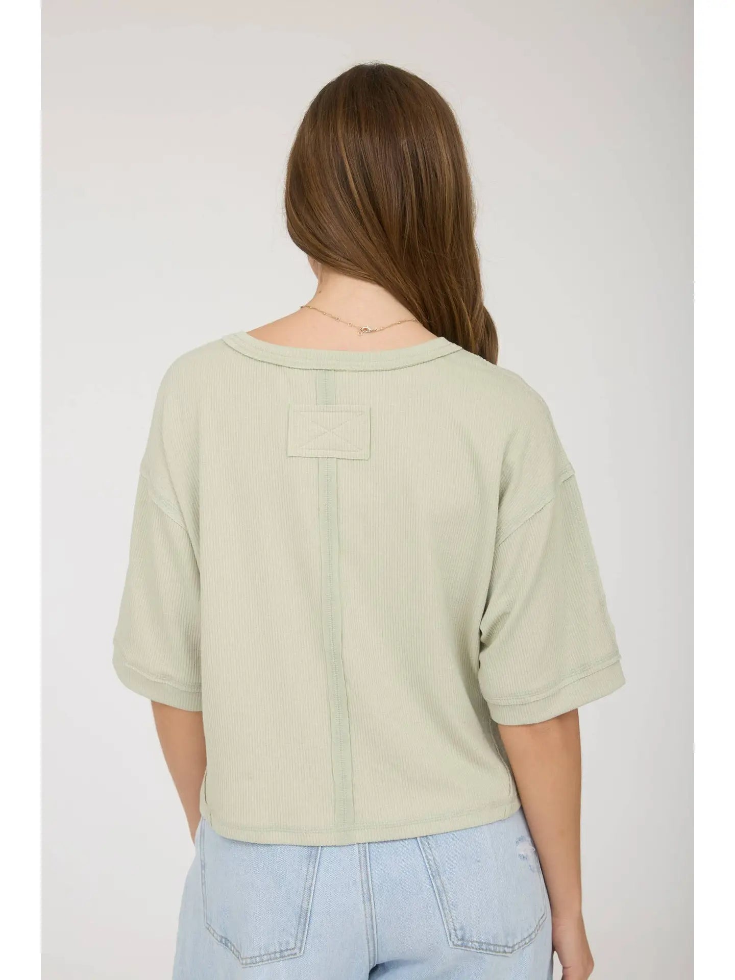 Feels Right Henley Knit Top