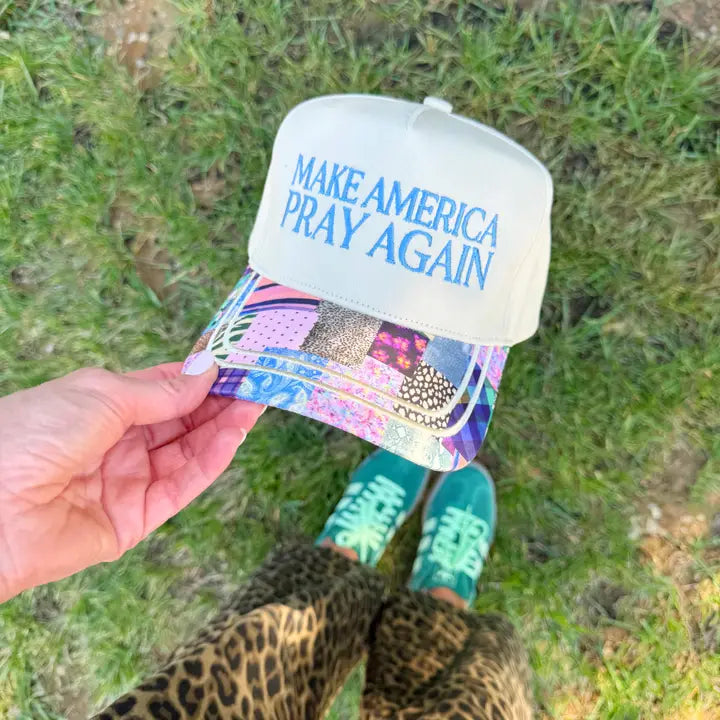 Make America Pray Again Patchwork Hat