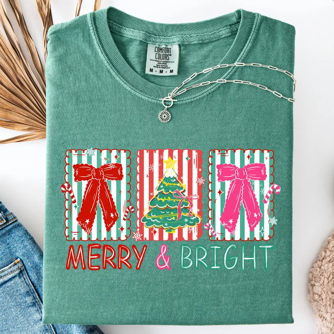 Merry & Bright Bows Tee