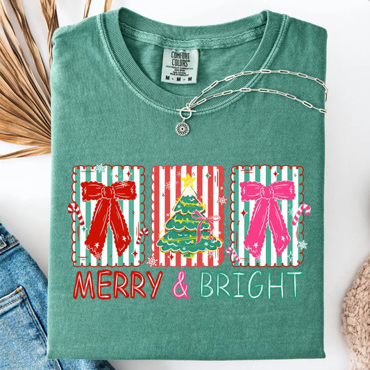 Merry & Bright Bows Tee