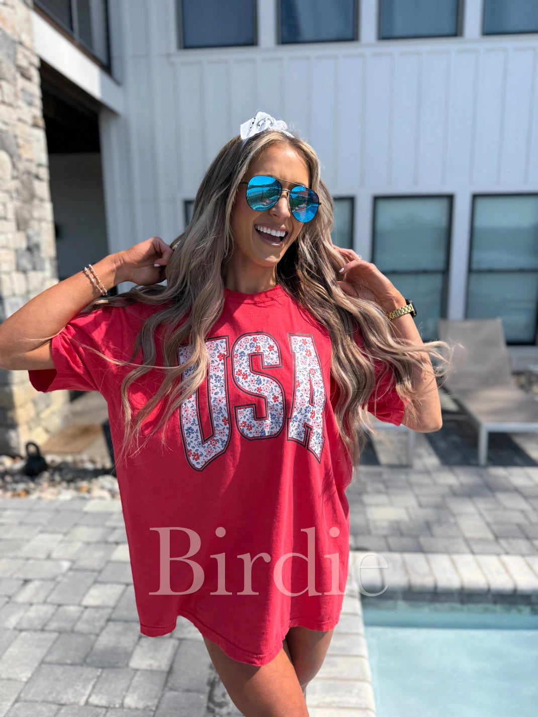 USA Daisy Graphic Tee