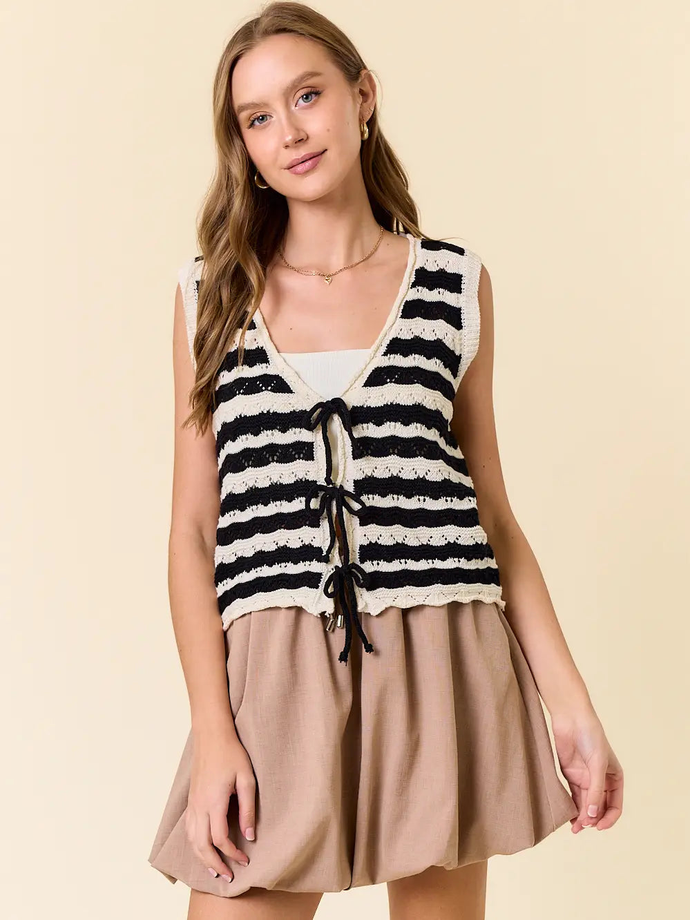 Going Down Memory Lane Front Tie Top