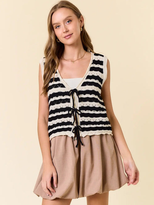 Going Down Memory Lane Front Tie Top