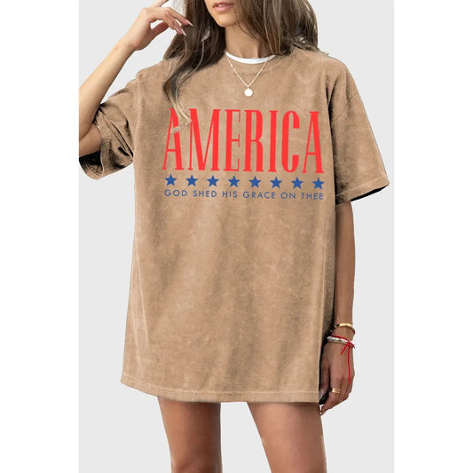 America Shed Grace Graphic Tee