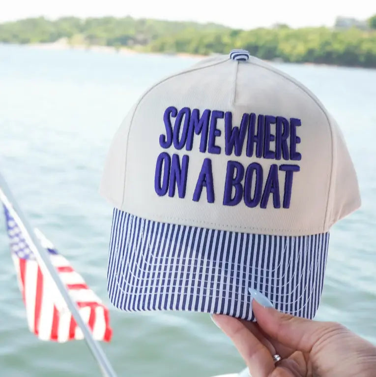 Somewhere On A Boat Hat