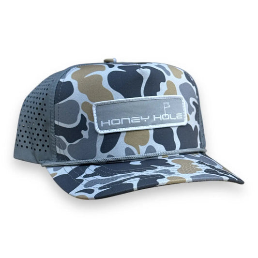 Performance Rope Hat - HH Golf Patch - Grey Camo