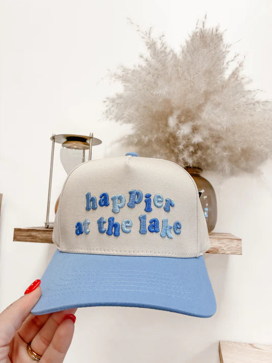 Happier At The Lake Trucker Hat