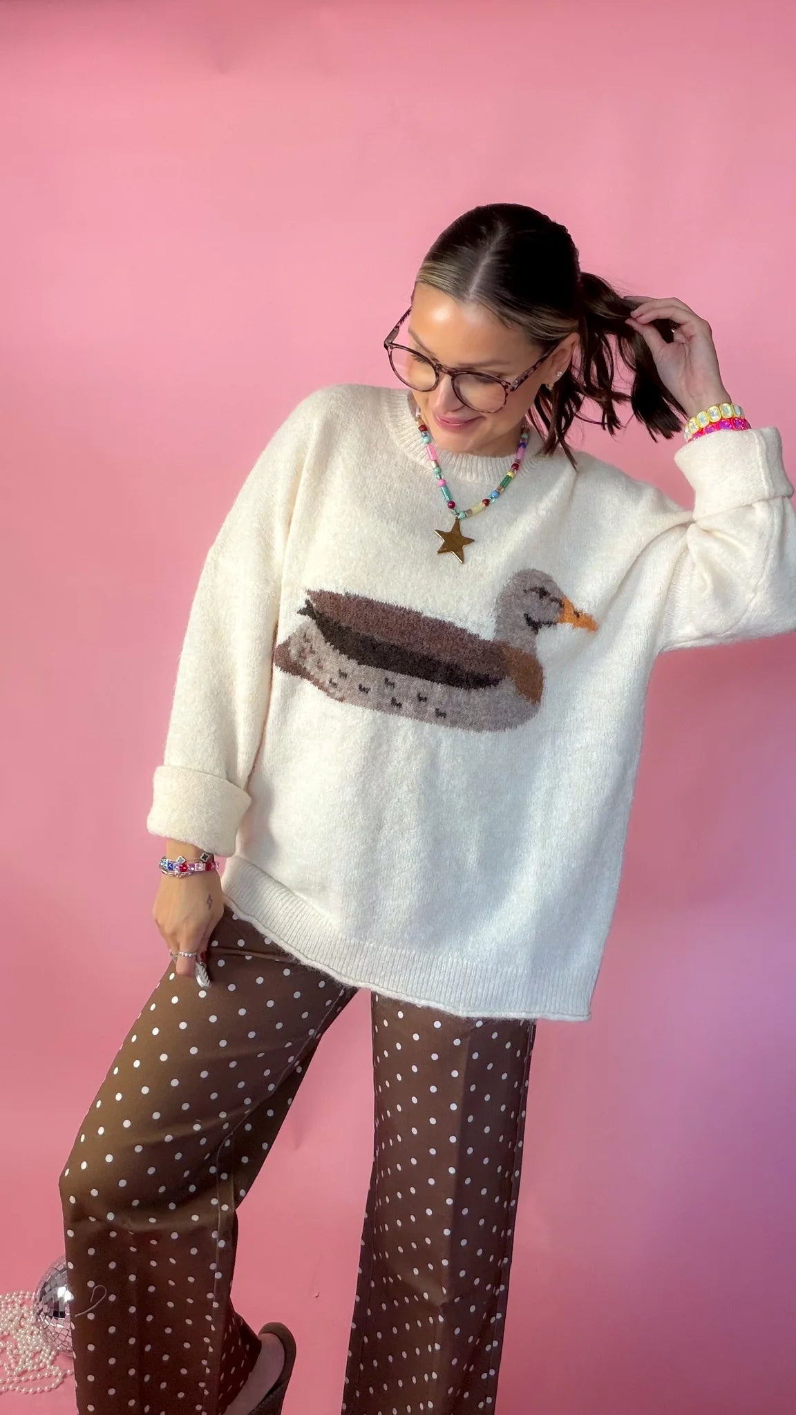 Queen of The Pond Mallard Sweater