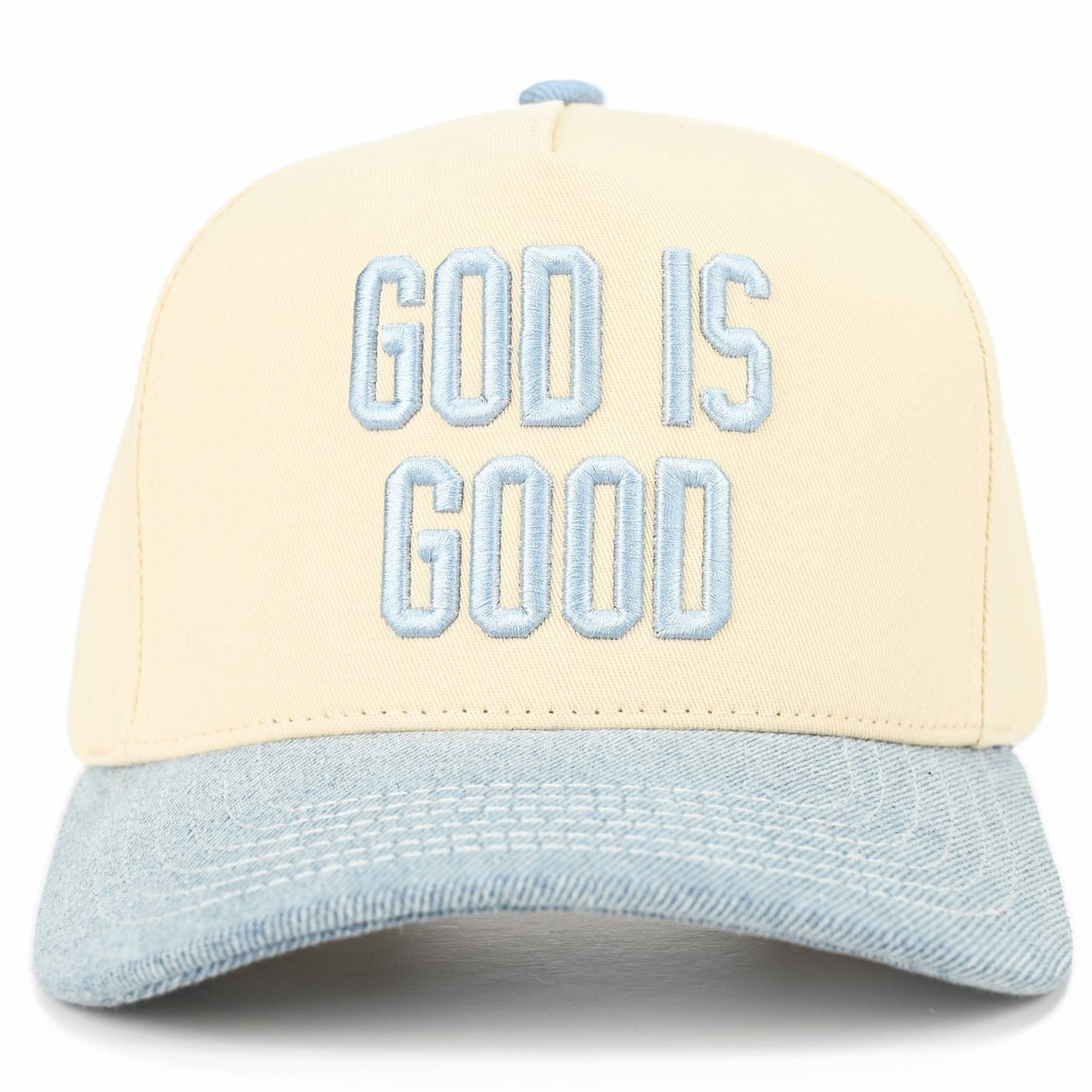 Denim God Is Good Trucker Hat