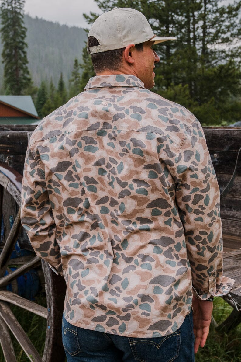 Pintail Camo Button Up Long Sleeve