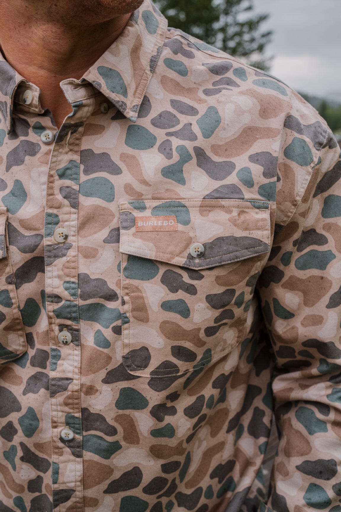 Pintail Camo Button Up Long Sleeve