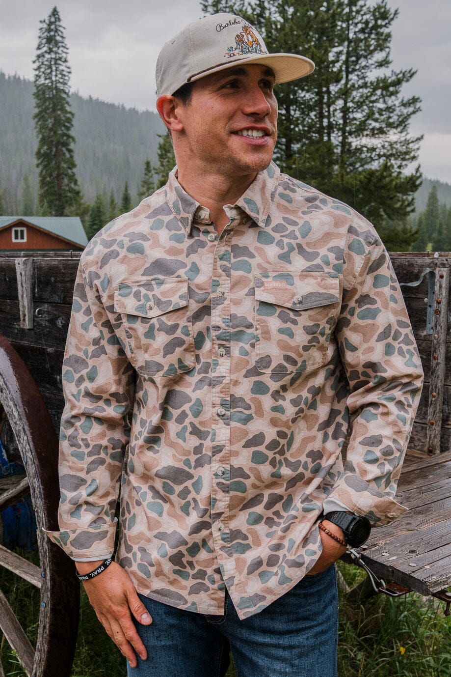 Pintail Camo Button Up Long Sleeve