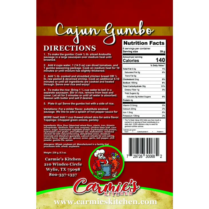 Cajun Gumbo Soup Mix