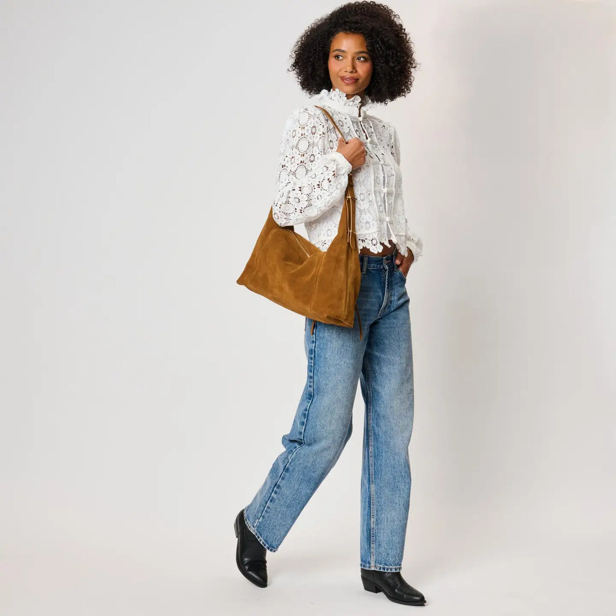 Kelsea Satchel Bag - Caramel