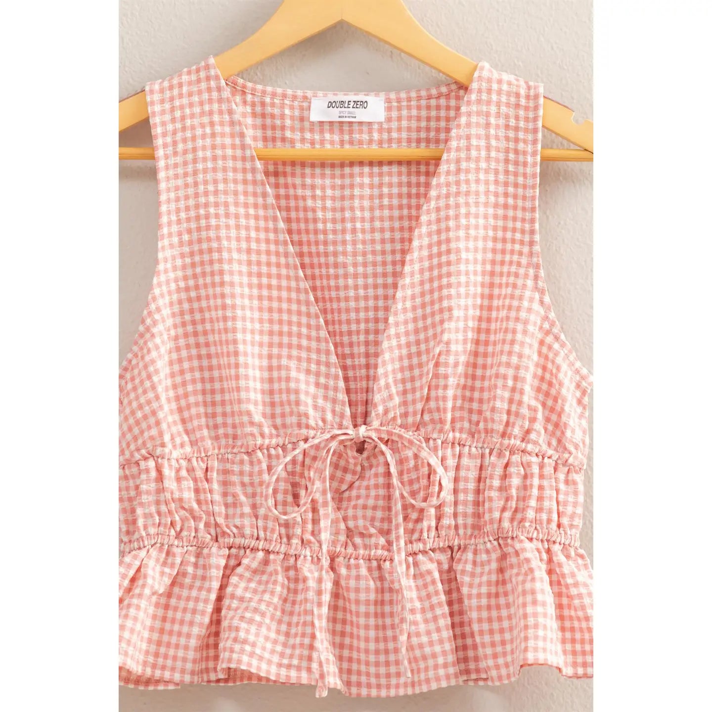 For The Love of Gingham Top