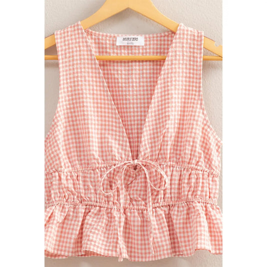 For The Love of Gingham Top