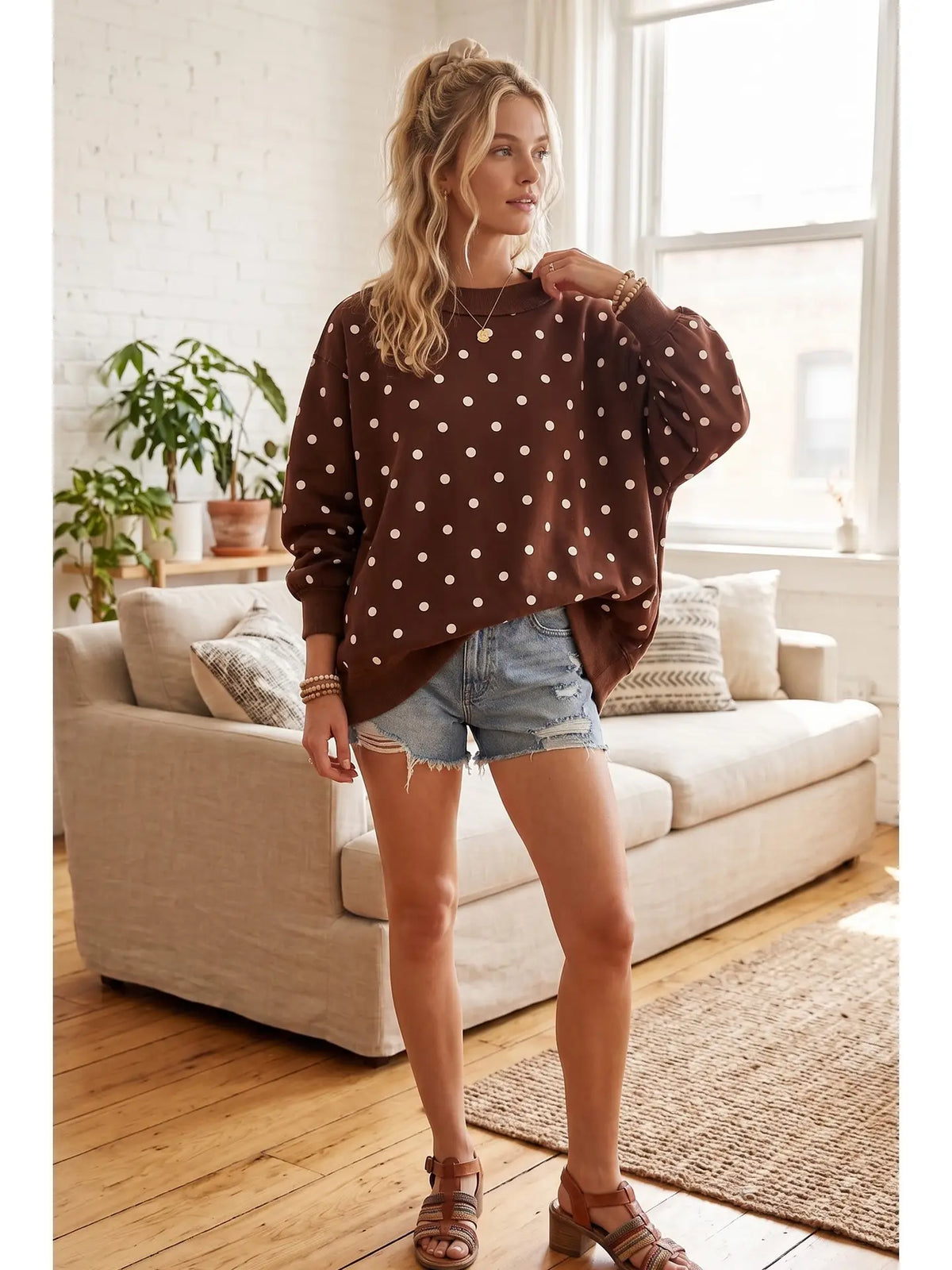 Elle's Polka Dot Pullover