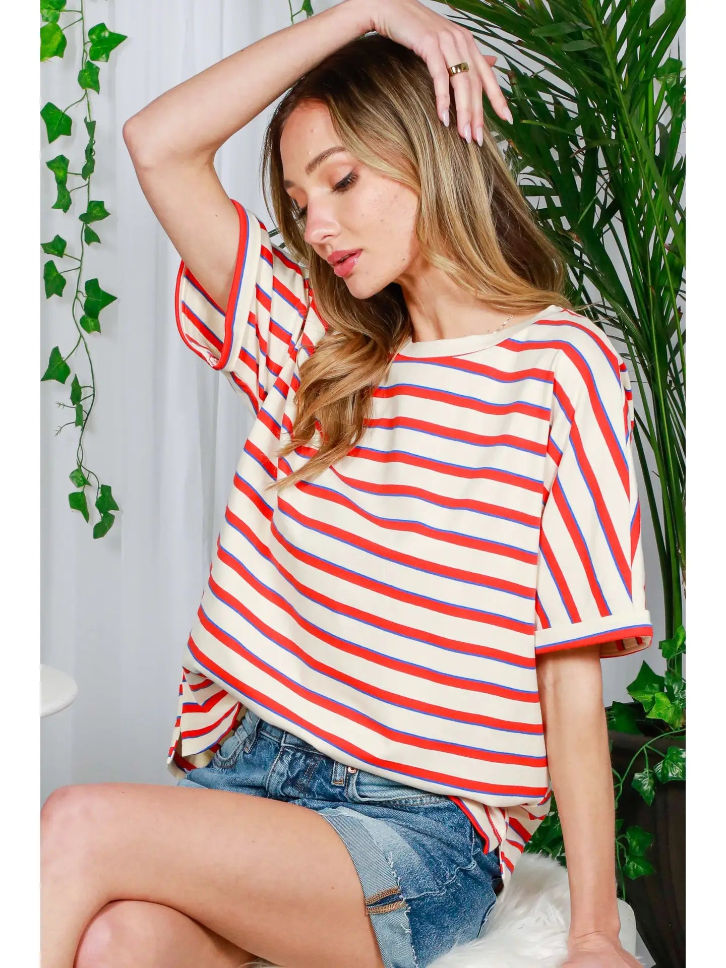 Brandi's Stripped Tee Top