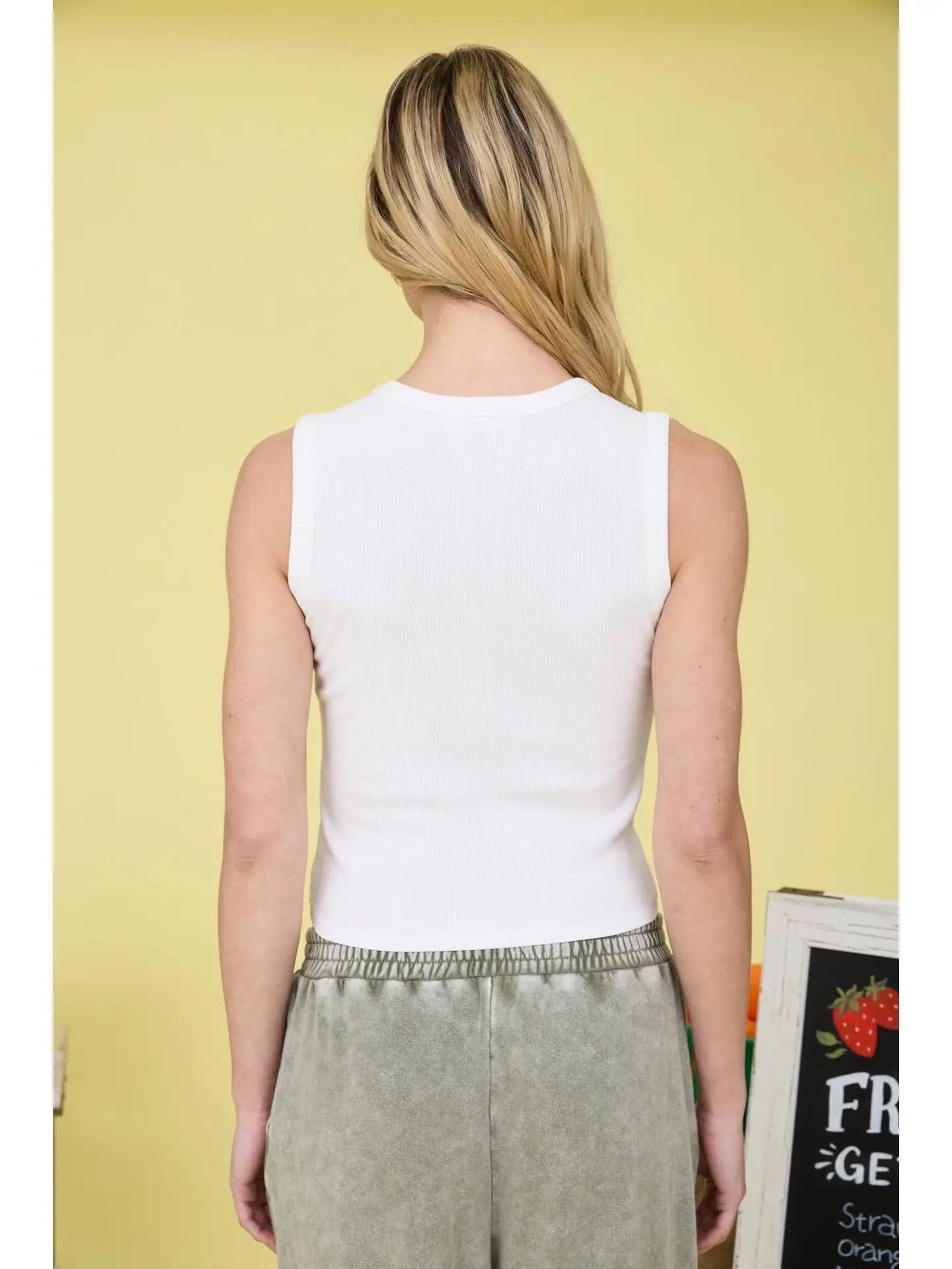 Simple Joys Button Up Sleeveless Top