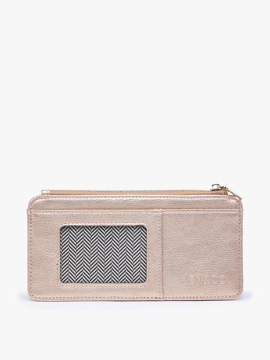 Saige Slim Card Holder - Hot Pink