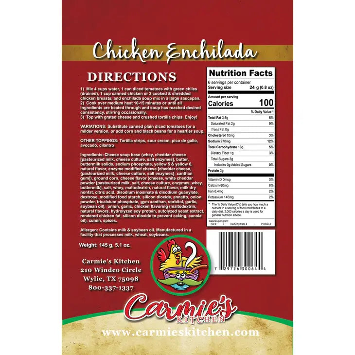 Chicken Enchilada Soup Mix