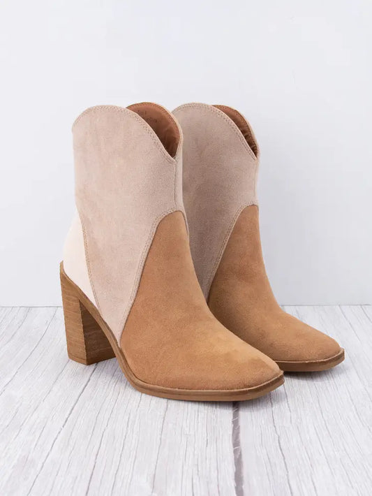 Ella's Tri-Tone Square Tone Bootie
