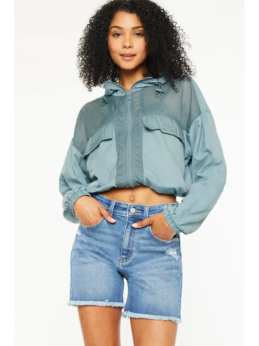 Lanes High Rise Denim Shorts