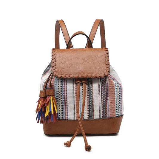 Kourtney Two-Toned Backpack - Boho Rust