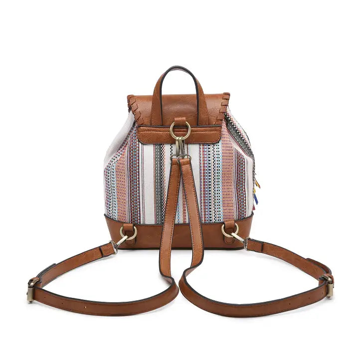 Kourtney Two-Toned Backpack - Boho Rust