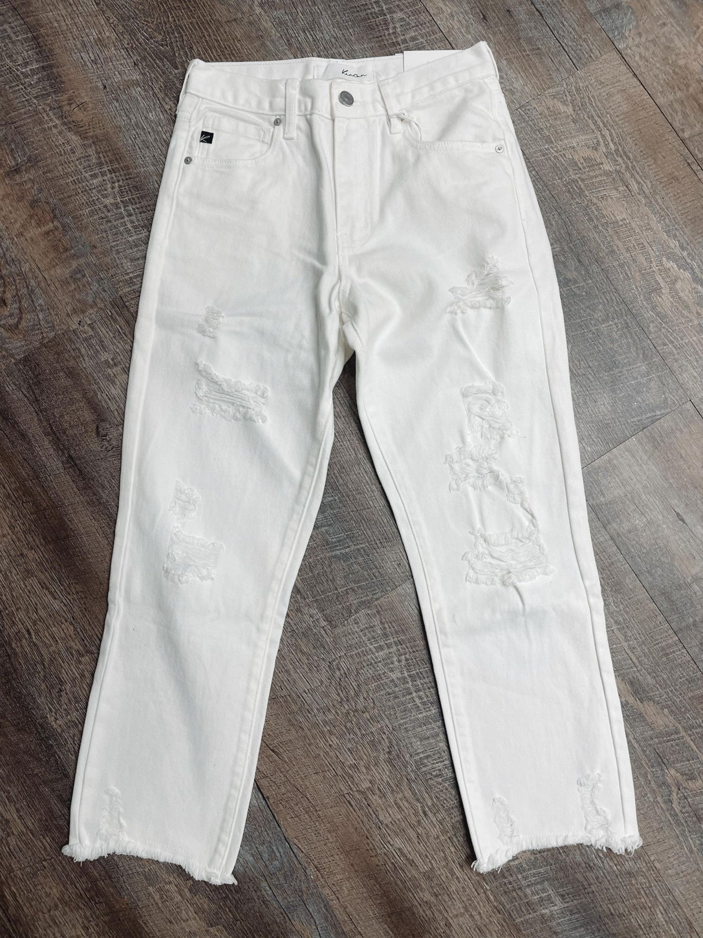 Olivia White Straight Leg Jeans