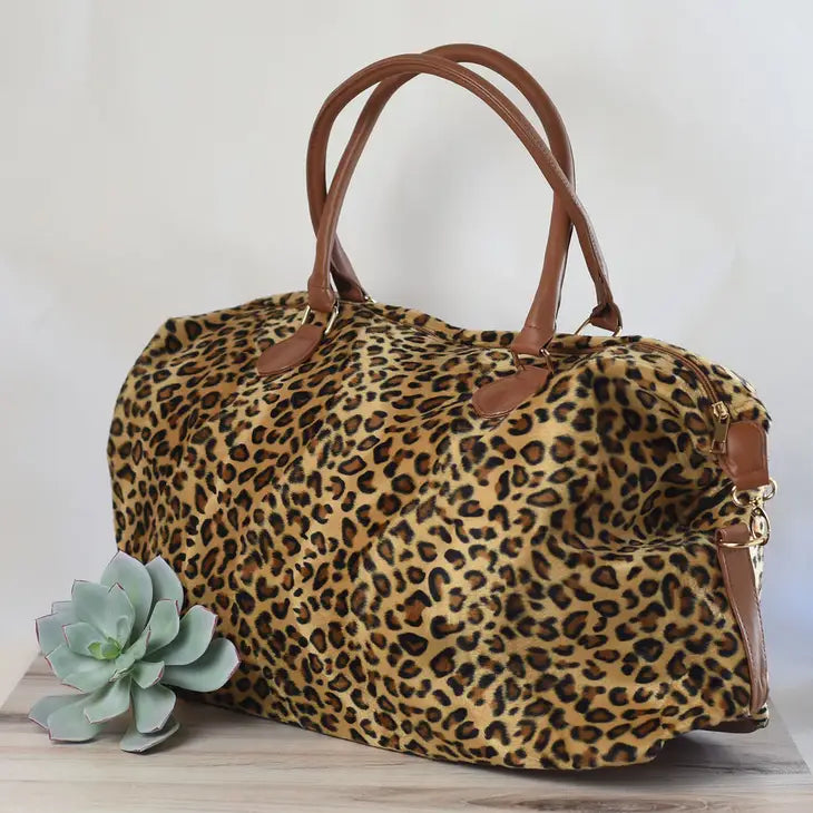 Cheetah Weekender Tote